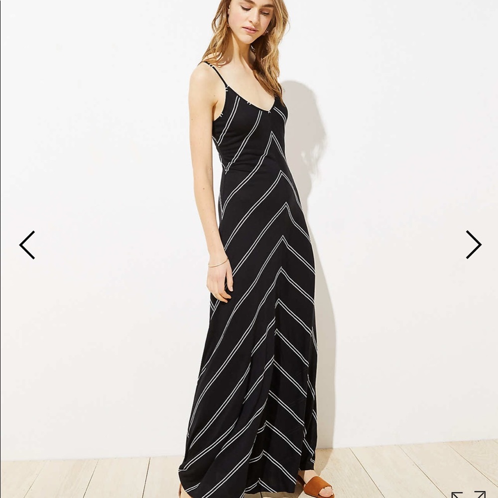 LOFT Chevron Maxi Dress